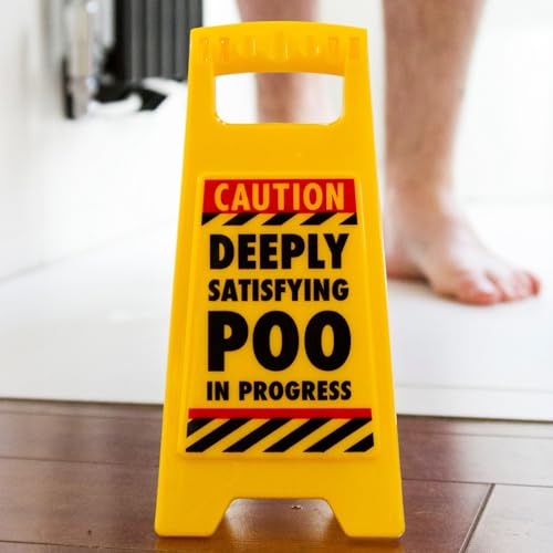 Deeply Satisfying Poo in Progress Novelty Toilet Humour Warning Sign - Image 2
