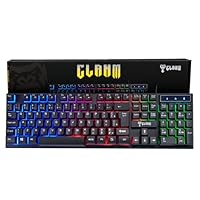 Teclado Gamer RGB LED Rainbow MTS • Membrana • Anti-Ghosting • ABNT-2 • USB-A • Multimídia FN 12 Teclas • Ideal para Jogos e Digitação • Setup Gamer • Elegante • Premium