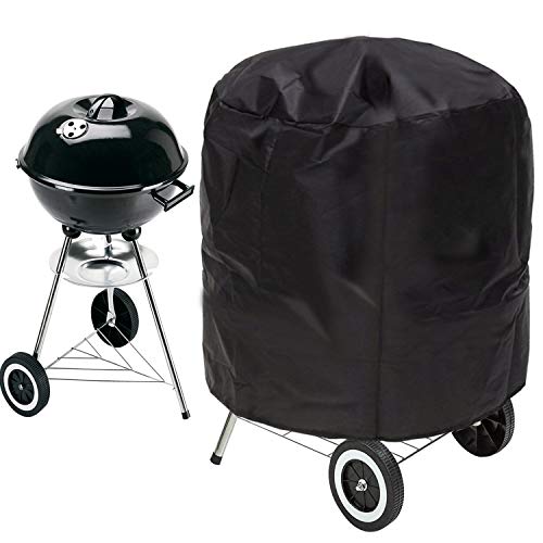 Grillabdeckung, BBQ Kugelgrill Abdeckhaube 70x75cm 210D Oxford Wasserdicht Kugelgrill Abdeckung für Weber Brinkmann Holland Jenn Air Char Broil