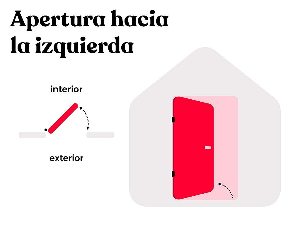 Venta-unica - Puerta de entrada de acero y inox Alt. 207 x Ancho 100 cm efecto roble - abre a la izquierda - NAXARA