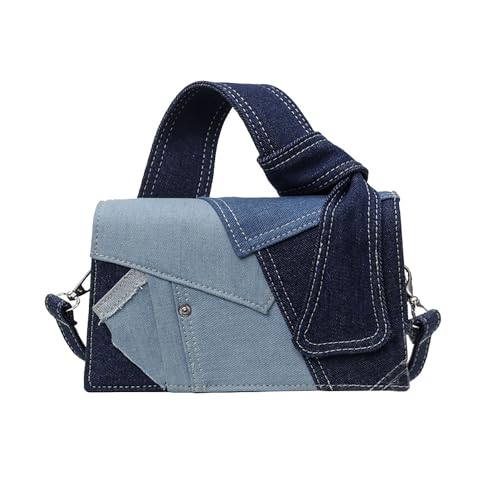 Bolso pequeño de mujer tipo bandolera vaquero miniatura 1