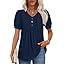 Puff Sleeve/Navy Blue