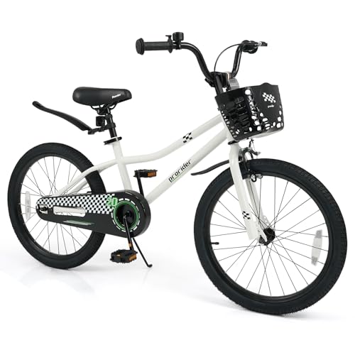 Image of BABY JOY Kids Bike, 12 14 16 18 Inch Boys Girls Bike for 3-8 Years w /Training Wheels, 20 Inch Children Bicycle for 8+ Teens w /Kickstand, Handbrake, Coaster Brake & Removable Basket, Sporty Bicycle
