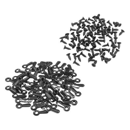 Image of 100pcs Picture Frame Hardware Clips with Screws Backing Fasteners for Easy Picture Hanging Versatile Accessories for and Hotel Use