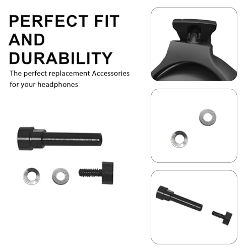 Kit de reparación de tornillos con pasadores giratorios de metal para Bose QC45/QC35, pines giratorios de metal duraderos, juntas y tornillos, compatible con QC35, QC35 II, QC45 y QC SE, fácil de reparar audífonos rotos miniatura 3