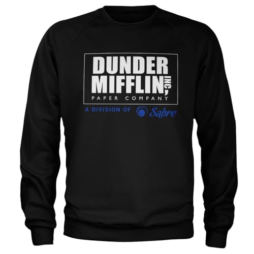 Sweat-shirt Dunder Mifflin Sabre pull The Office imprimé col rond pour homme et femme