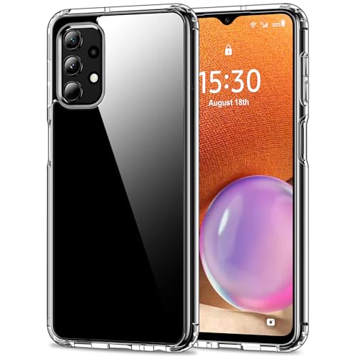 HOOMIL Crystal Clear Hülle für Samsung Galaxy A32 5G Nie Vergilbung Durchsichtig Handyhülle Stoßfest Schutzhülle - Transparent