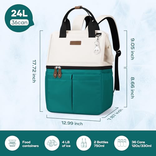 Image of Maelstrom Cooler Backpack,Double Deck Insulated Bag,Leakproof Lunch Chest | 36 Can,Keeps Food Cold For 16h,Ergonomic, Lightweight. Perfect For Men, Women, Beach, Hiking,Camping, Travel, Work