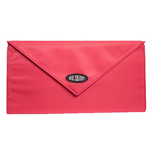 Big Skinny Women s Slimvelope Tri-Fold Checkbook, Holds Up to 40 Cards, Coral
