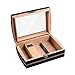 Eleganter Zigarrenhumidor Zigarrenhumidor aus Zedernholz, Zigarrenkiste mit Messgerät und Luftbefeuchter, Zigarrenhumidor, Zigarrenkiste mit großem Fassungsvermögen (Farbe : Schwarz) für Zigarrenlager