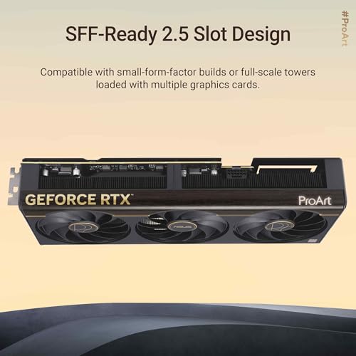 ASUS ProArt GeForce RTX™ 5070 Ti OC Edition Graphics Card (PCIe® 5.0, 16GB GDDR7, USB Type-C®, HDMI®/DP 2.1, 2.5-Slot, Axial-tech Fans, Vapor Chamber, Phase-Change GPU Thermal pad) - Image 4