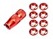 Microheli Aluminum Transmitter Switch Nuts (RED) for Spektrum DX Series