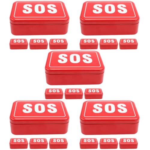 Boîte de rangement SOS rouge et boîte de stockage durable voyage