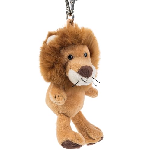 Plüsch-Anhänger Löwe Kumba Schaffer 0164 - ca. 12 cm - Niedlicher Schlüsselanhänger & Taschenanhänger mit Karabiner - Weich & hochwertig - Geschenkidee für Kinder & Erwachsene - braun