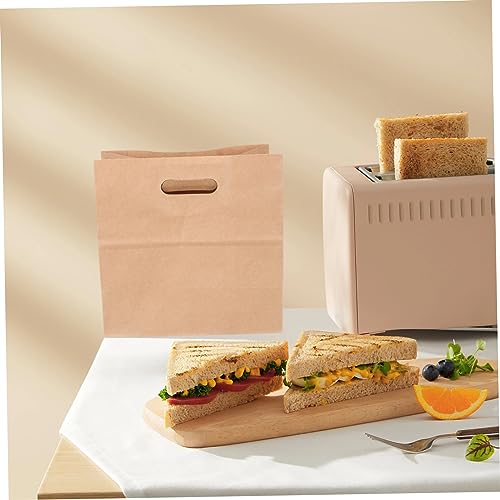 Papel kraft para pan galletas dulces tostadas bolsas embalaje alimentos 6