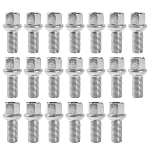 �ԗp�{���g�i�b�g Compatible With Golf For J&etta For Polo For Eos For Passat M14x1.5 WHT002437 WHT001812 8D0601139A �z�C�[���{���g ���O�i�b�g(Silver