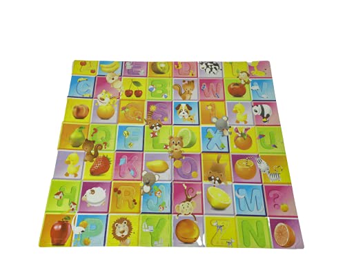 Image of VGRASSP Alphabet Puzzle Playmat Waterproof, Anti Skid, Double Sided Baby Crawling Floor Mat for Kids (24 X 24 Inch Each Tile)