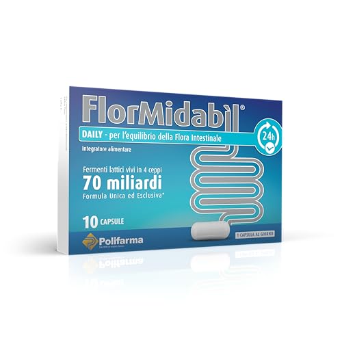 Flormidabil Daily Capsule - 70 Miliardi di Fermenti Lattici Vivi, 10 Capsule