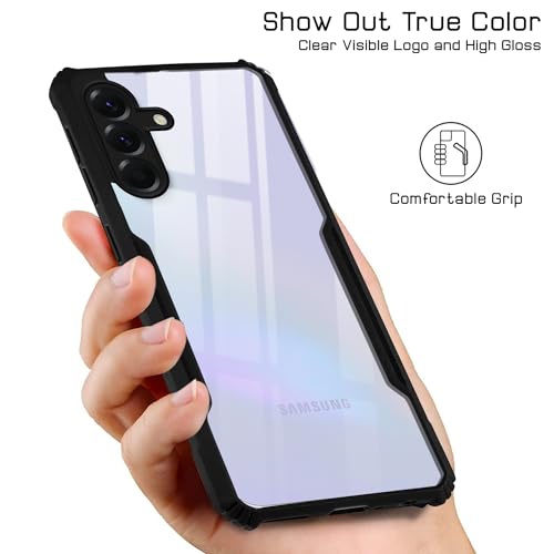 Image of Jkobi Back Cover Case for Samsung Galaxy A36 5G (Shockproof with Polycarbonate Clear Panel | Professional Black)