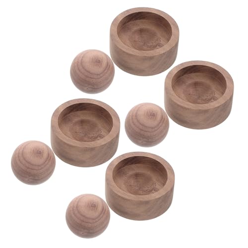 Set de 4 Difusores de Aromaterapia de Madera Natural