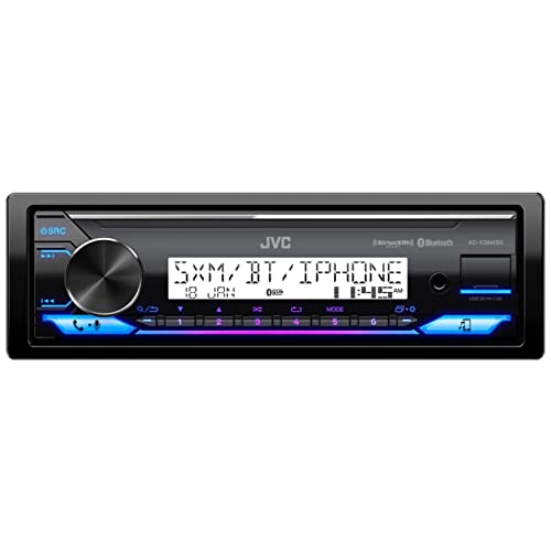 JVC KD-X38MBS Single DIN Marine Motorsports USB Bluetooth AM/FM Stereo Receiver with 4X CS-DR621MWL 6.5