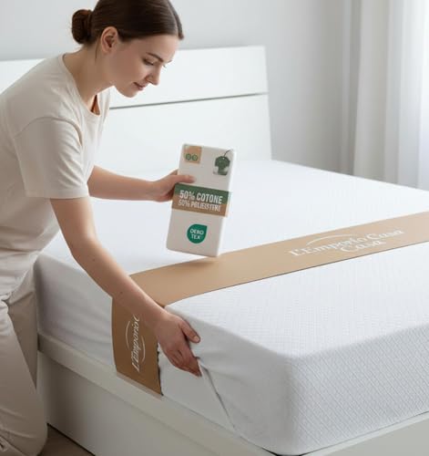 Protège-matelas éponge jacquard de coton haut de gamme 140x200