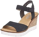 Herst.-ArtNr: 65589-14 Rieker Damen 65589-14 Geschlossene Sandalen, Blau (Pazifik/Pazifik 14), 39 EU