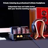 Juson Audio JTA50 Wzmacniacz Lampowy Podstawowy Hifi Amp z BT 5.0, Pilot, AUX, COAX, Phono i USB wejście, Subwoofer wyjście, 2.1CH do Gramofonu (JTA50)