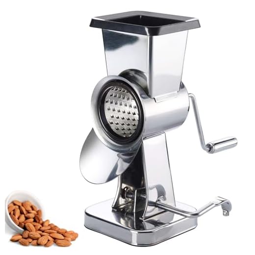 Westmark Almond Trumkvarn av rostfritt stål med 2 trummor och fot med sugkopp, höjd: 21 cm, rostfritt stål/plast, exklusiv, silver/svart, 97172260