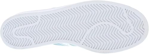 Miniatura 2 de adidas Zapatillas de baloncesto Superstar de cuero para hombre, color blanco, talla 9 M (D), BlancoVerde azulado