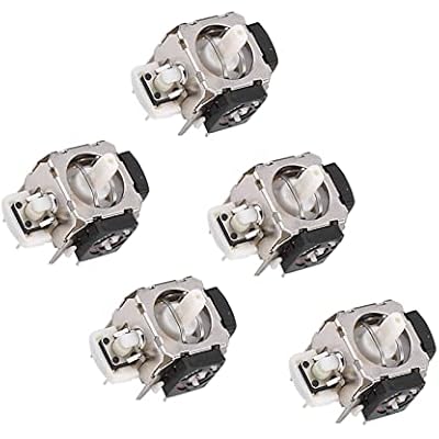 AMONIDA Analog Stick Replacement 5pcs Set for 360 Wireless Controller Easy to Install and Use 3D Joystick
