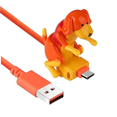 Murezima Cables USB, Cable de Datos de Carga rápida de teléfono de Perro Gracioso, Cable de transmisión de Datos USB de Puerto Tipo C, línea de Carga de teléfonos Inteligentes para tabletas de Cover