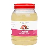 Tea Zone B2005 Lychee Coconut Jelly for Beverage, Sweet, Ice Cream Topping- Jar (8.8 lbs)