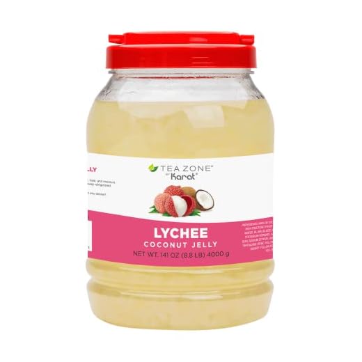 TEA ZONE B2005 Lychee Coconut Jelly - Jar (8.8 lbs)