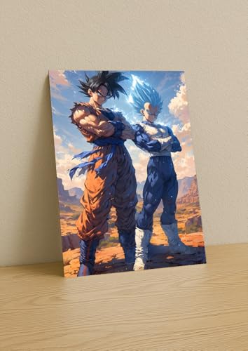 Image of NIJUKA Anime Printed A4 Size Metal sheet Poster For Home And Room Decoration | For Anime Art Fans Boys And Girls (UI First Stag And Dark Blue Form GV)