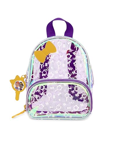 Skip Hop x Blippi Meekah Mini Toddler Backpack with Clear Transparent Design Adjustable Padded Straps Front Zip Pocket & Character Zipper Pull Age 3+
