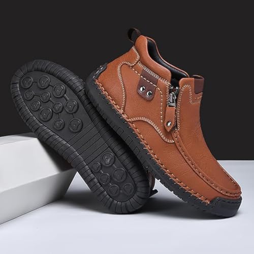 The First Young Driving Boots Men, The First Young Shoes Men, Handmade Premium Leather Slip-On Boots Travel & Outdoor4