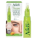 Nad's Eyebrow Shaper Wax Kit Eyebrow Facial Hair Removal Delicate Areas Cotton Strips, Cleansing Wipes, 0.2 Ounce (Pack of 1)