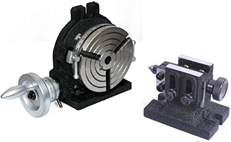 New HV6-3 Slots Rotary Table & Suitable Tailstock with Operation Manual-Milling Indexing Kit