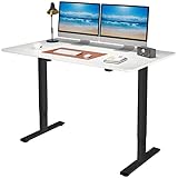 Flexispot EC1 55 x 28 Inches Electric Stand Up Desk Workstation Home Office Computer Standing Table...