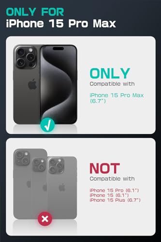 Image of SUPCASE for iPhone 15 Pro Max Case with Stand [Compatible with MagSafe] [Built-in Camera Cover Kickstand] [Military-Grade Protection] Heavy Duty Magnetic Phone Case (BalckCircuit)