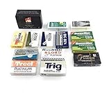 G.B.S Double Edge Safety Razor Blade Variety Pack- Comes with 80 Blades and Natural Alum Block –...