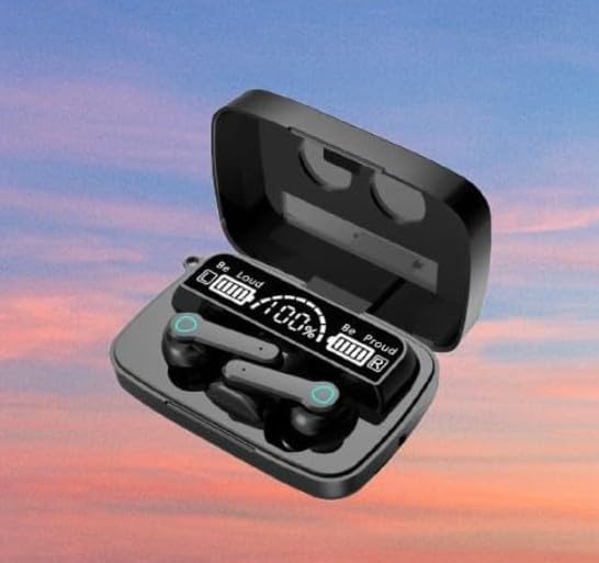 Image of M-19 Wireless Earbuds Bluetooth, LED Charging Case & High Bass Sound
