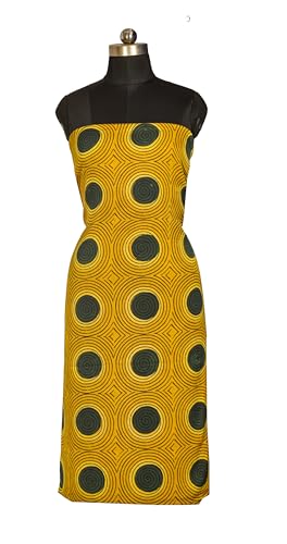 Image of Ethnics of Kutch Womens's Ajrakh Modal Silk Natural Dye Hand Block Print Unstitched Kurta Fabric