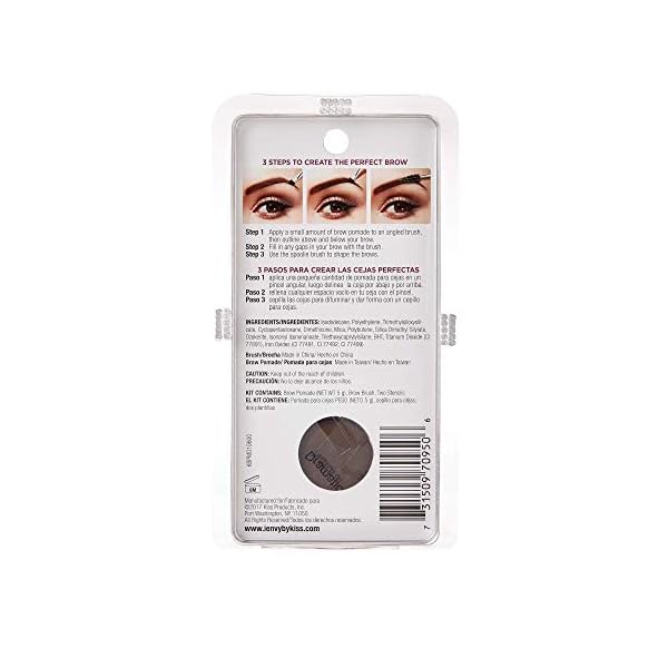 iEnvy-by-KISS-All-In-One-Brow-Pomade-Dark-Brown-KBPM01 iEnvy by KISS All-In-One Brow Pomade Dark Brown KBPM01 Waterproof Long Lasting Mirror Cap Stencils Included