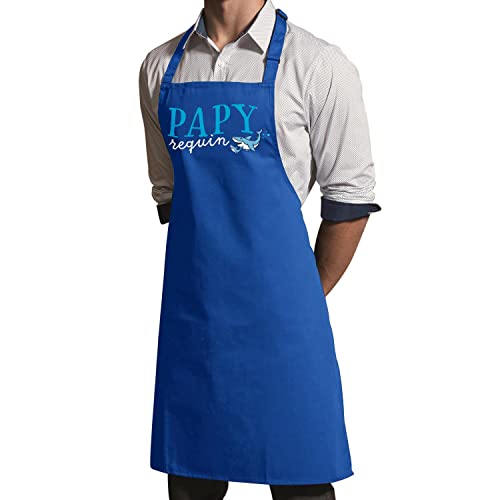 Tablier Papy Requin en coton de qualité premium pour cuisiner - 2