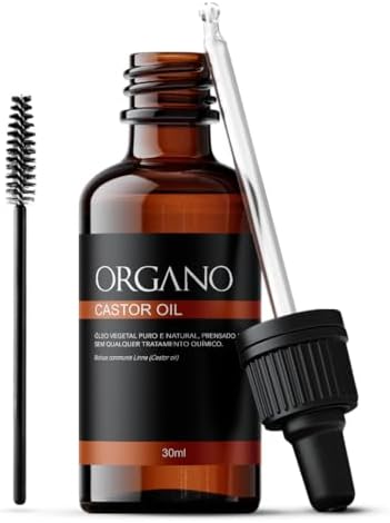 Castor Oil ORGANO (Rícino) Óleo Vegetal 100% Puro - 30ml