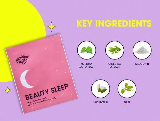 Image of Morning Fresh Sleep Aid - 30 Sachets with Melatonin, Biotin, Mulberry Leaf, Silk Protein - Enhance Skin, Hair, Nails - Natural, Non-Habit Forming - 1-Month Supply