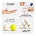 WoollyPals Dryer Balls (6-Pack, XL Size) - 100% New Zealand Wool - No More Dryer Sheets - Eco Dryer Balls - Reusable - Softens Laundry - Reduces Drying Time & Static - with Storage Bag (Plain White)
