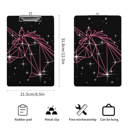 Porte bloc licorne géométrique pour écrire debout sans table A4 - 2